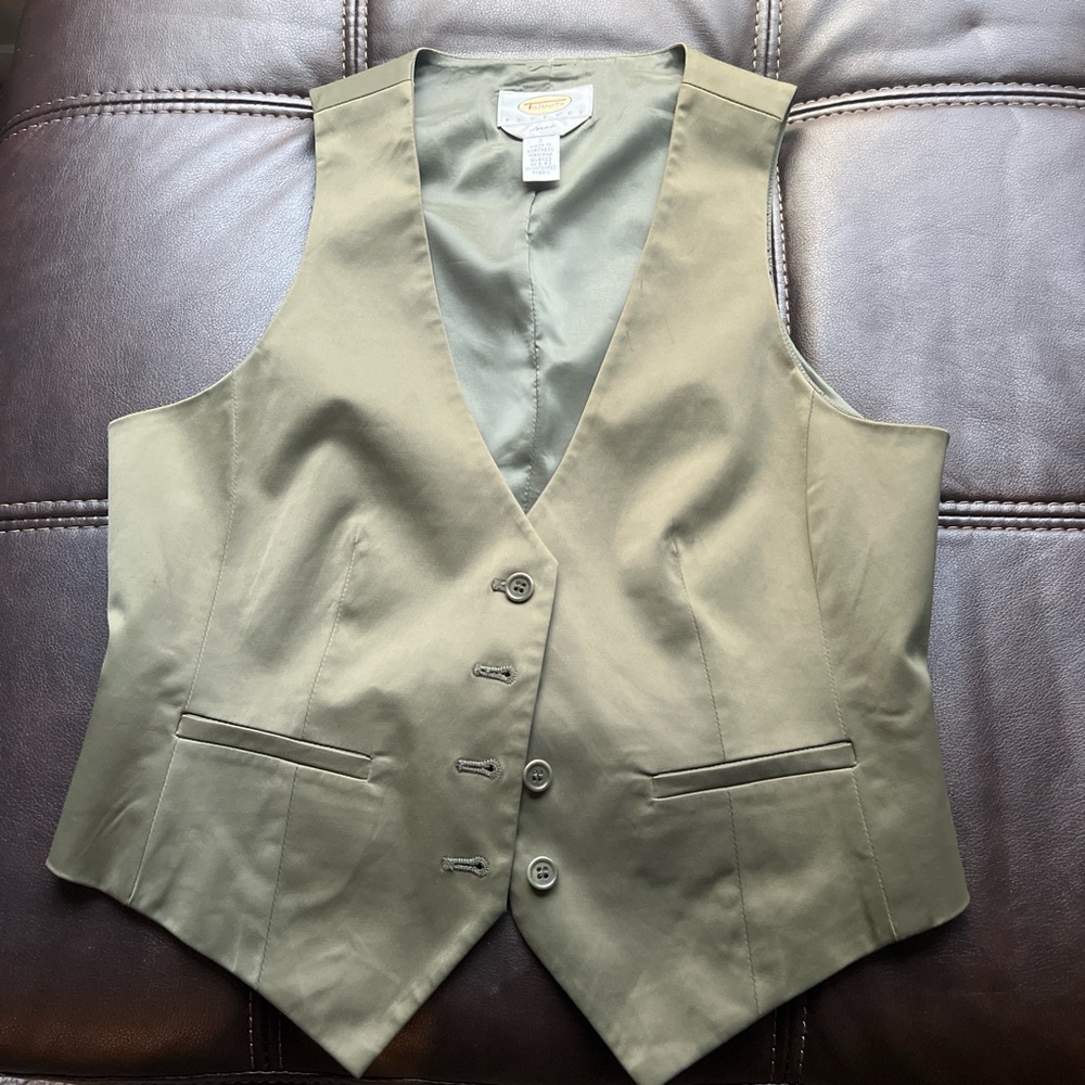 Talbots Olive Women's Vest